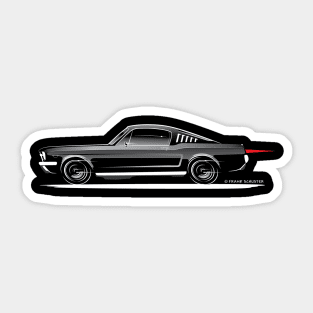 1966 Ford Mustang Fastback Gradient Sticker